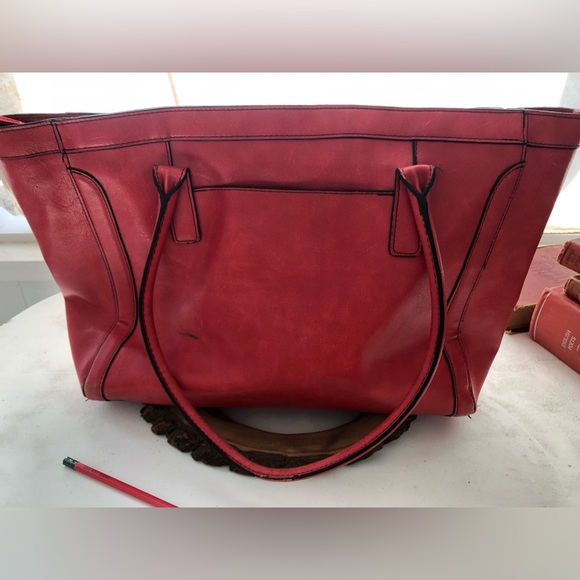 Merona - leather look - shoulder bag - suitable for a laptop - Picture 5 of 10